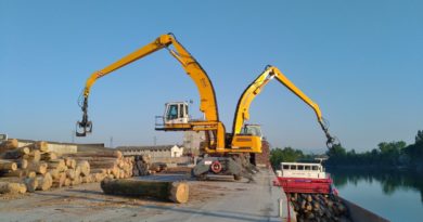 Chargement de grumes le 16 mai 2020