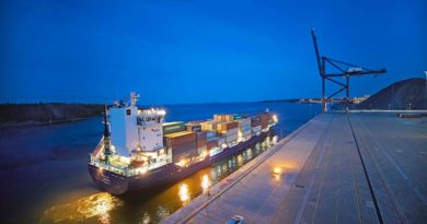 Le terminal de Norvik, au sud de la capitale suédoise Stockholm a accosté le 27 mai