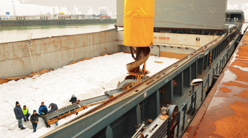 Charegemnt de sucre au terminal du GPM Dunkerque