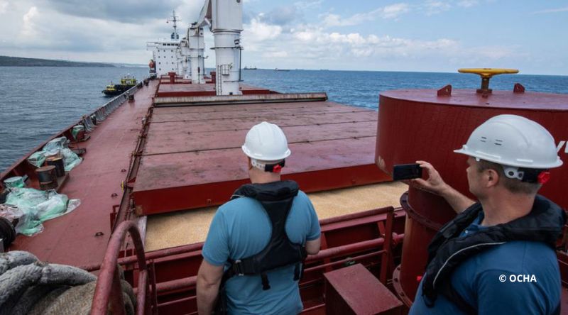 Black Sea Grain initiative Inspections Navires Ports Ukraine