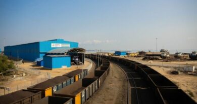 Train dans le Owendo Mineral Port