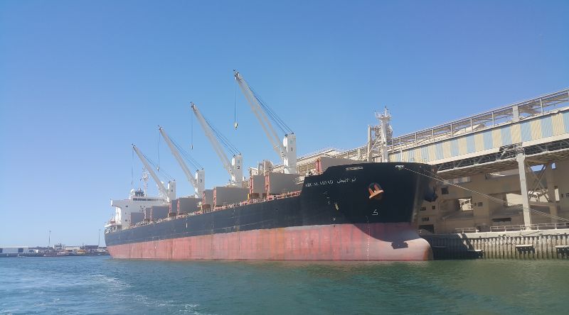 Capesize au port de Casablanca