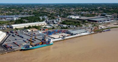 Navire en escale au terminal de Bassens