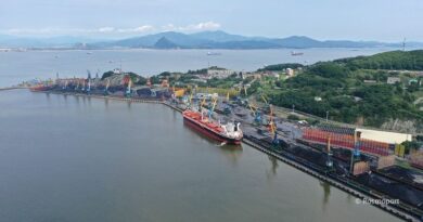 Le port de Taman en mer d'Azov