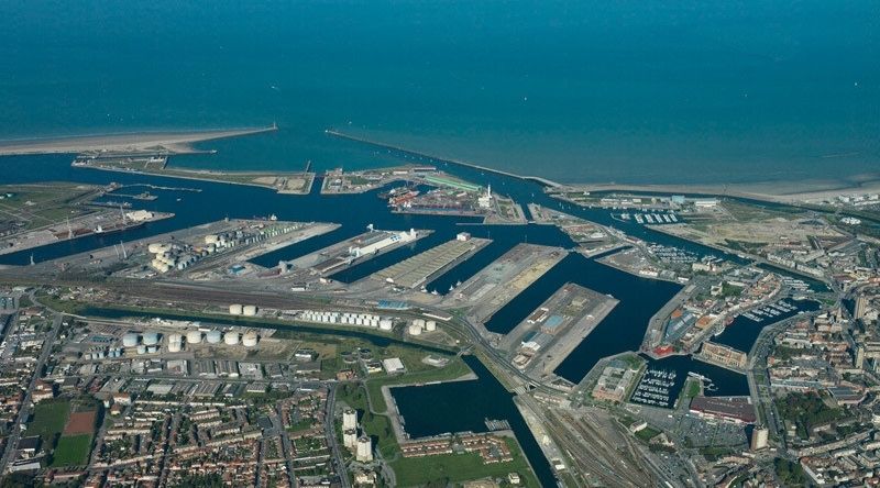 Les darses du Port Est de Dunkerque