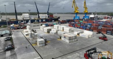 Navire CMA CGM en escale à Degrad des Cannes