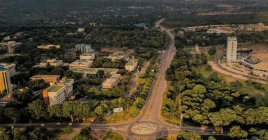 Vue aérienne de Lilougwe, Malawi