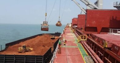 Chargement de bauxite en Guinée