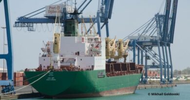 Port Djibouti avec navire éthiopien