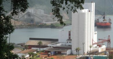 Vue aérienne des Grands Moulins d'Abidjan