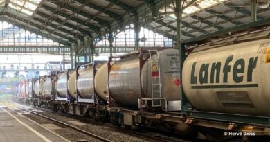 Trains de marchandises en gare de Perpignan