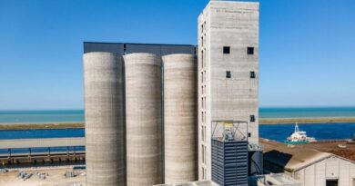 La construction du silo 9 de Dunkerque pour Nord Céréales
