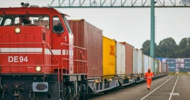 Trains avec conteneurs par DHL