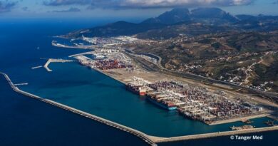 Vue aérienne de Tanger Med