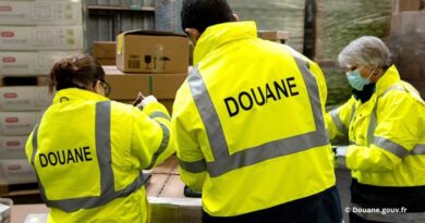 Douaniers en cours de contrôle