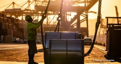 Dockers au port de Los Angeles