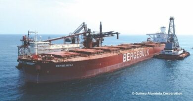 Premier Capesize à quitter les installations de Guinea Aluminia Corporation avec un chargement de bauxite