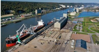 Le terminal céréalier du groupe BZ sur le site de Rouen de Haropa Port