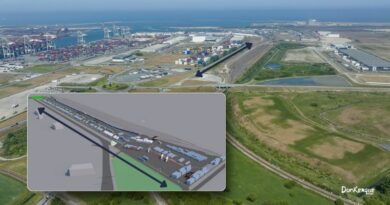Le futur terminal de ferroutage du GPM de Dunkerque par Modalis