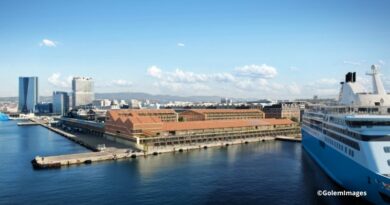 Une vue d'artiste du futur siège social du GPM de Marseille-Fos dans la Halle J0.