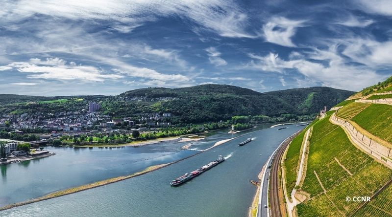 Le trafic fluvial rhénan progresse faiblement selon la CCNR