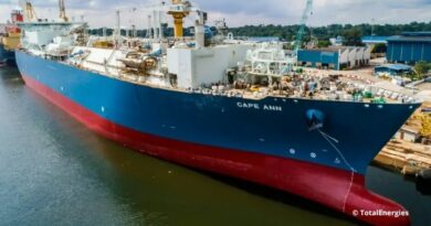 Le FSRU Cape An installé dans le port du Havre est appelé à être désinstaller.