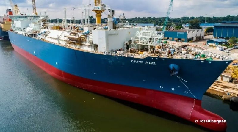 Le FSRU Cape An installé dans le port du Havre est appelé à être désinstaller.