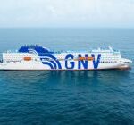 Le GNV Virgo navire avec une capacité de 2770 m linéaires de chargement pour le fret.