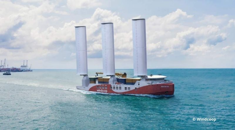 Windcoop, armement coopératif lance la construction de son premier porte-conteneurs.