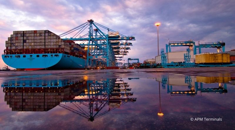 Trois navires de Mærsk sous pavillon américain refusés au terminal APM d'Algésiras.