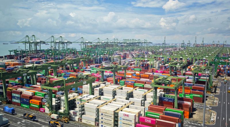 Les ports d'Asie, et lus particulièrement de Chine continuent de progresser, à l'exception de Hong-Kong.