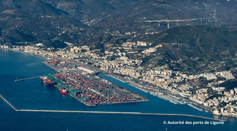 Le terminal conteneurs du Pra à Gênes, géré par PSA, a permis au port ligurien d'augmenter sa part de marché.