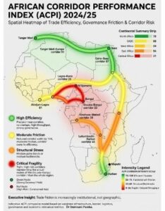 Les corridors africains selon l'APCI.
