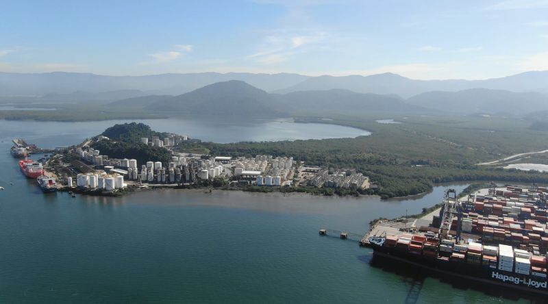 Port de Santos termin.al à conteneurs Brésil