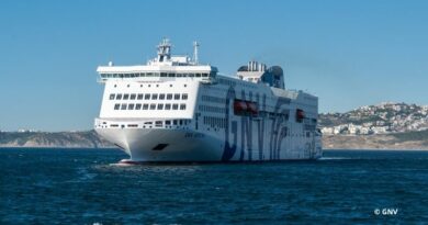 Le GNV Aurora, dernier né de la flotte à la motorisation hybride entre sur les lignes entre l'Espagne, l'Italie et le Maroc.