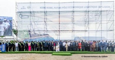 Lancement officiel de la construction du futur port de Kobé-Kobe. © gouvernement du Gabon.